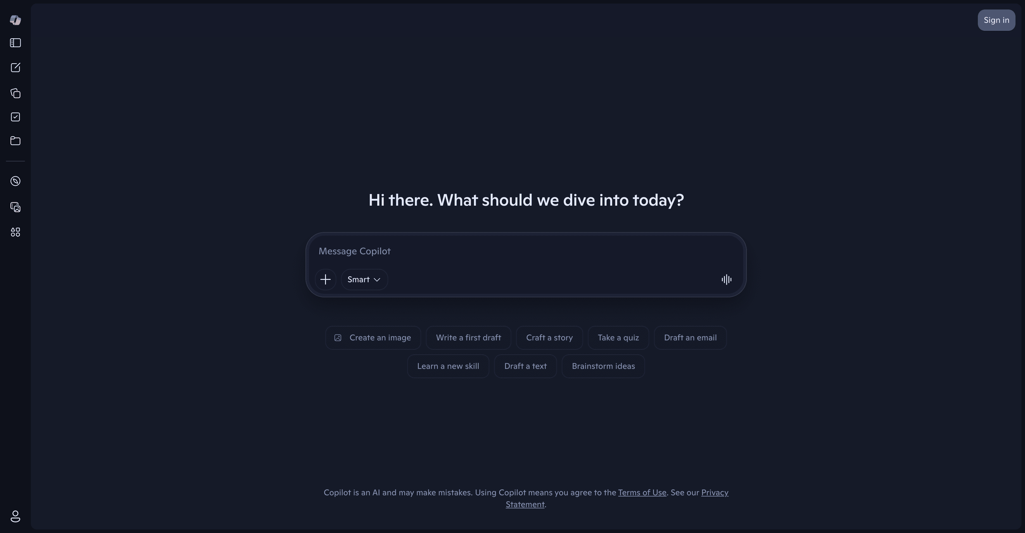 Microsoft Copilot 官网截图